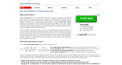 Desktop Screenshot of amortizationformula.info