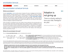 Tablet Screenshot of amortizationformula.info